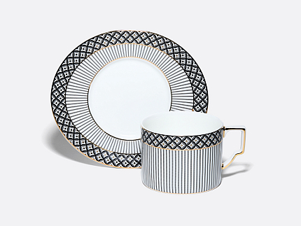 Чашка с блюдцем чайная 260 мл, форма Элегия, рисунок Elegant, арт. 81.34729.00.1