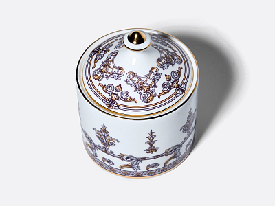 Сервиз чайный на 4 персоны 10 предметов в подарочной упаковке, форма Идиллия рисунок Барокко, арт. 81.34916.00.1