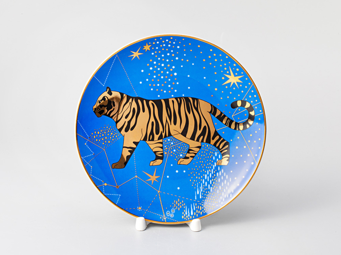 Тарелка декоративная 195 форма Эллипс рисунок Тигр. Пора чудес, арт. 80.38162.00.1, 