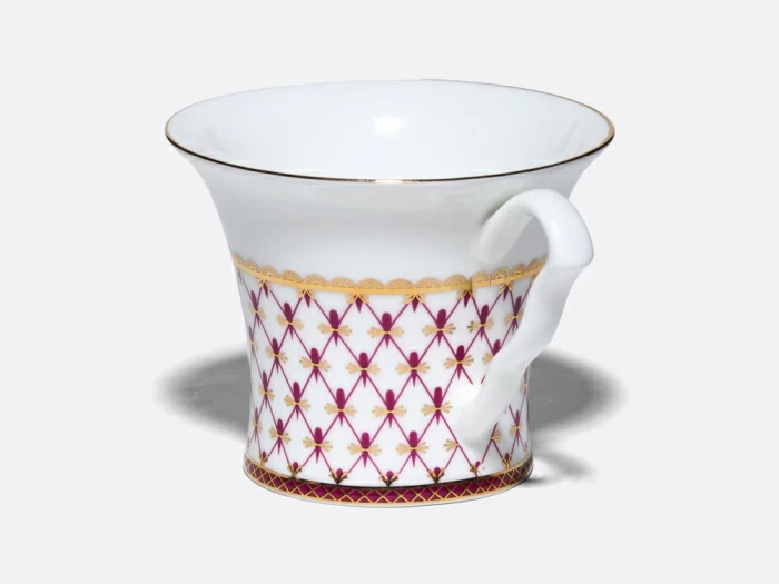 Чашка с блюдцем чайная 260 мл, форма Юлиана, рисунок Сетка-Блюз 2, арт. 81.10802.00.1, 