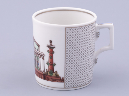 Чашка с блюдцем чайная, форма Гербовая, рисунок Серебряный город 3, арт. 81.32586.00.1, 