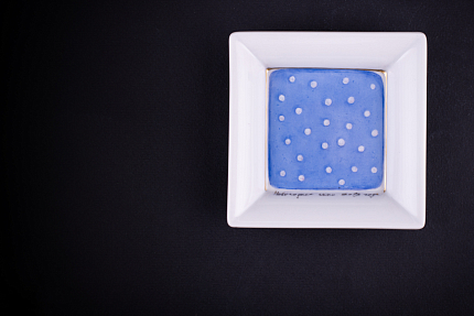 Подставка для мелочи, рисунок Новогоднее окно, форма Европейская, арт 60.06521.00.1