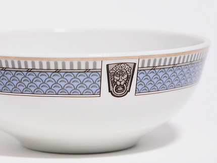 Салатник 120 мм, форма Утро, рисунок Серебряный город 2, арт. 80.47622.00.1