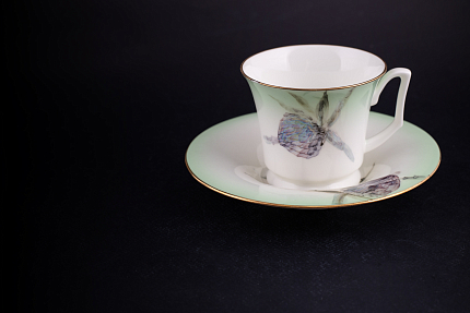 Чашка с блюдцем чайная, форма Юлия, рисунок Татьянин день арт. 41.00178.00.1