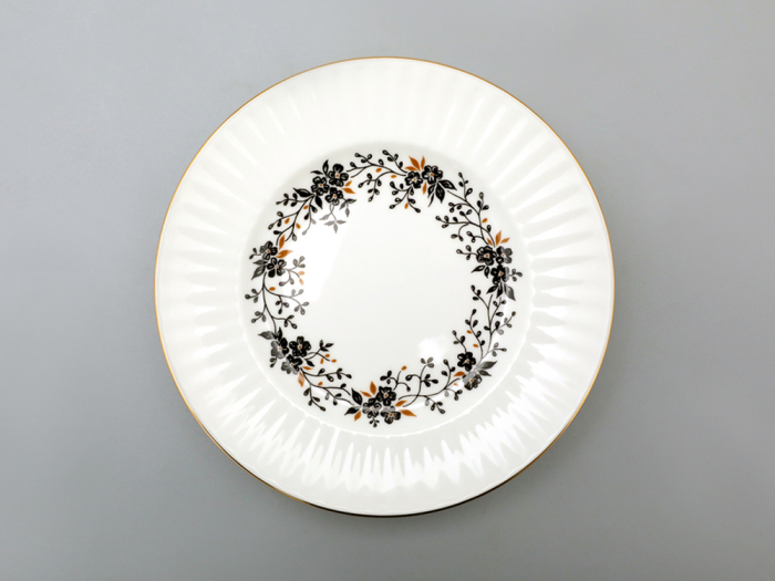 Тарелка 155 мм, форма Волна, рисунок Тонкие веточки, арт  80.09267.00.1, 