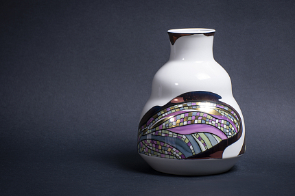 Ваза Крылья стрекозы на форме Зимняя средняя  арт 60.14880.00.1