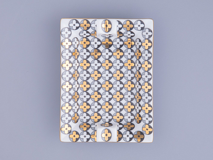 Пепельница форма Европейская, рисунок Elegant  арт 80.47112.00.1