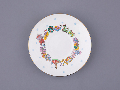 Трехпредметный комплект 165 мл форма Майская рисунок Балет Щелкунчик арт. 81.18006.00.1