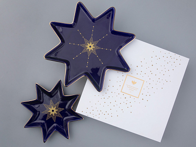 Подарочный набор форма Звезда рисунок Индиго арт. 81.31549.00.1