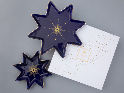 Подарочный набор форма Звезда рисунок Индиго арт. 81.31549.00.1