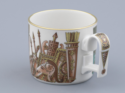 Чашка с блюдцем в подарочной упаковке, форма Охотничий, рисунок Триумф Victoria, арт. 81.32470.00.1, 