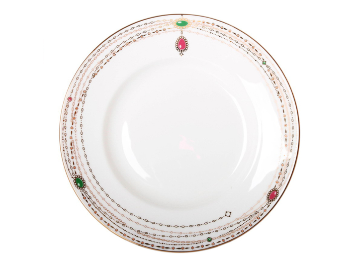 Тарелка мелкая 155 мм, форма Гладкая, рисунок Золотой медальон, арт. 80.65390.00.1, 