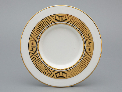 Подарочный набор Бокал с блюдцем и крышкой форма Топ рисунок Слава Веков бронза, арт. 81.33062.00.1