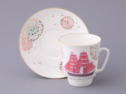 Чашка с блюдцем форма Майская рисунок Волшебная ночь арт. 81.27381.00.5, 