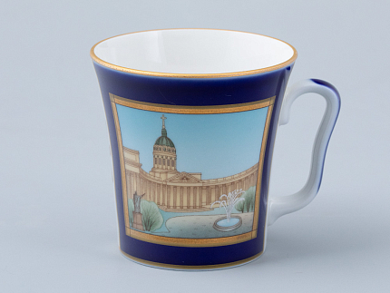 Бокал с блюдцем форма Ленинградский рисунок Канал Грибоедова арт. 81.31476.00.1