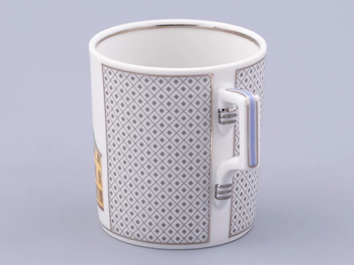 Чашка с блюдцем чайная, форма Гербовая, рисунок Серебряный город 4, арт. 81.32587.00.1, 