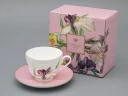 Чашка с блюдцем L’Art des Fleurs в подарочной упаковке, форма Весенняя 2, рисунок Роузи, арт 81.33402.00.1, 