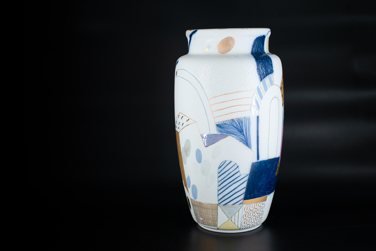 Ваза Город на форме Китайская среднего размера, арт 60.15654.00.1, 