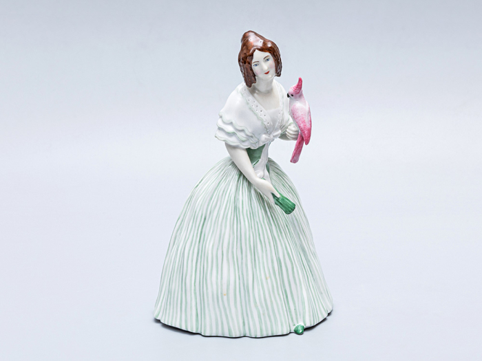 Скульптура Дама с попугаем арт. 82.00311.00.1, 