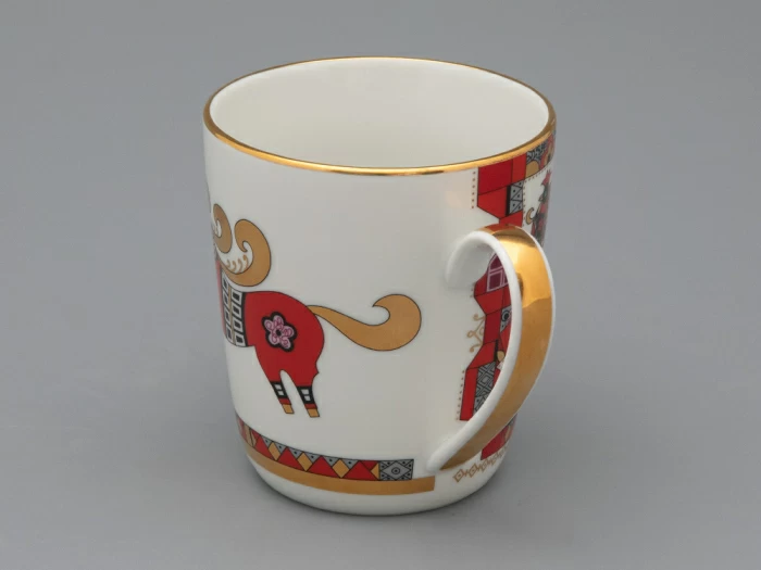 Чашка с блюдцем чайная 300 мл форма Колокол рисунок Красный конь арт.81.34079.00.1, 