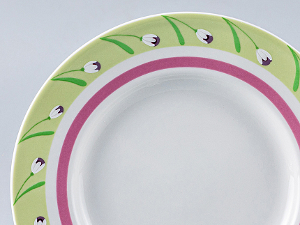 Тарелка мелкая 180 форма Гладкая рисунок Весенний бриз арт.80.98406.00.1