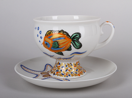 Чашка с блюдцем кофейная 160мл.,  форма Классическая,  рисунок Сказка для чемпиона арт. 81.24835.00.1