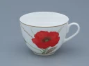 Чашка с блюдцем чайная форма Весенняя рисунок Маки, арт. 81.34141.00.1, 