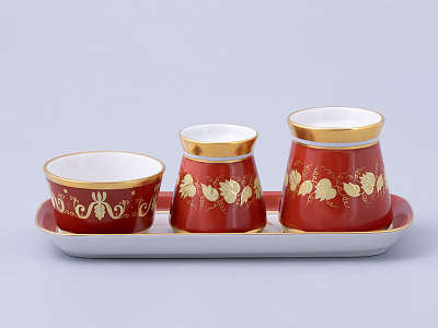 Набор для специй, форма Молодежная, рисунок Гурьевский сервиз, арт. 81.31162.00.1