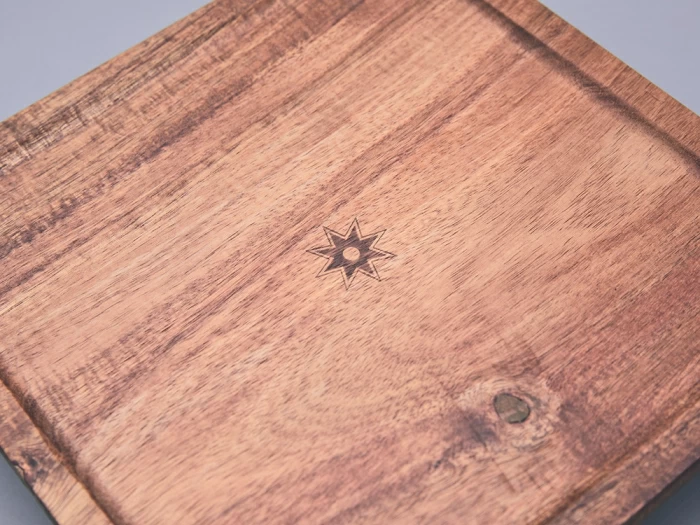 Набор для запекания с деревянной крышкой (2 предмета) в подарочной упаковке, форма Стандартная, рисунок Календа, арт 42.00075.00.1, 