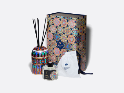 Аромадиффузор в подарочной упаковке, форма Топ, рисунок Готический 2, аромат Полночь, арт 81.34890.00.1, 