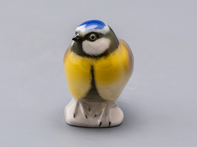 Скульптура форма Синица рисунок Лазоревка арт. 82.78548.00.1