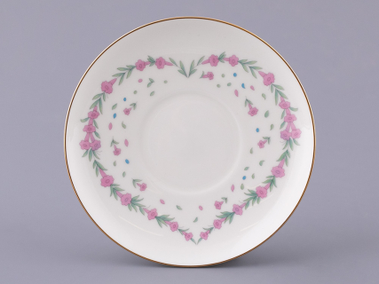 Чашка с блюдцем кофейная 180 мл.,  форма Ландыш, рисунок Люби, арт. 81.32909.00.1, 