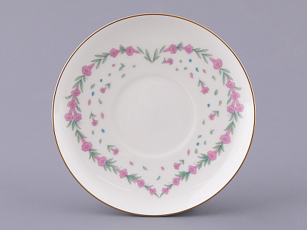 Чашка с блюдцем кофейная 180 мл.,  форма Ландыш, рисунок Люби, арт. 81.32909.00.1