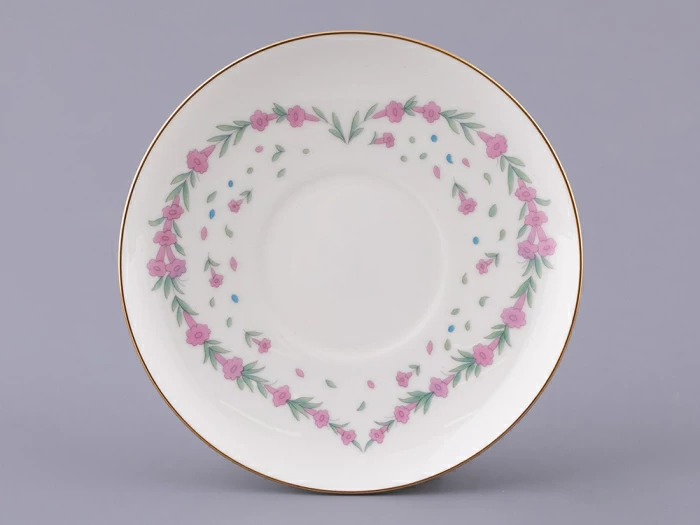 Чашка с блюдцем кофейная 180 мл.,  форма Ландыш, рисунок Люби, арт. 81.32909.00.1, 