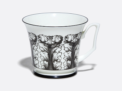 Подарочный набор чашка с блюдцем, форма Юлия рисунок Сысоев Волшебный сад IV арт. 81.30915.00.1