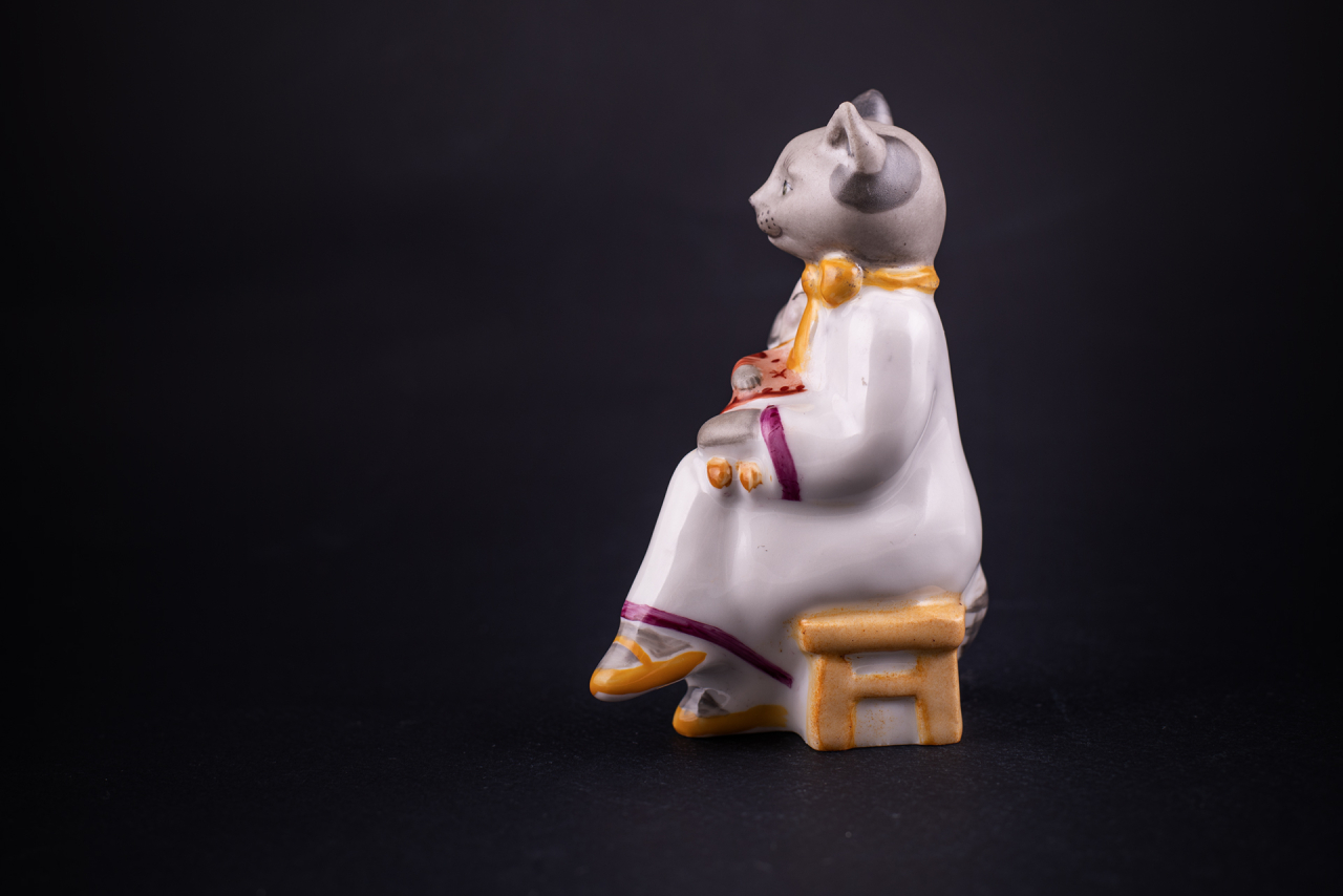 Скульптура Кошка-нянька, рисунок Баю-бай, арт 62.21784.00.1, 