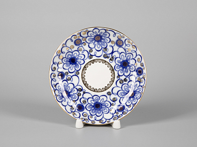 Трехпредметный комплект чайный форма Тюльпан рисунок Вьюнок 250 мл арт. 81.11210.00.1