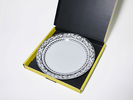 Тарелка плоская 200 мм, в подарочной упаковке, форма Юлиана, рисунок Волшебный сад III, арт. 81.34185.00.1