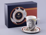 Бокал с блюдцем в подарочной упаковке, форма Гранд, рисунок Полководцы России Михаил Кутузов, арт. 81.32550.00.1, 