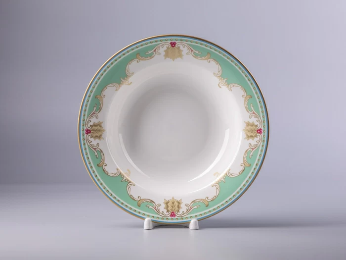 Тарелка глубокая 235 мм, форма Стандартная, рисунок Аквамарин, арт. 80.42466.00.1, 