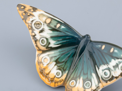 Скульптура форма Бабочка среднего размера, рисунок Бирюза, арт. 82.47281.00.1, 