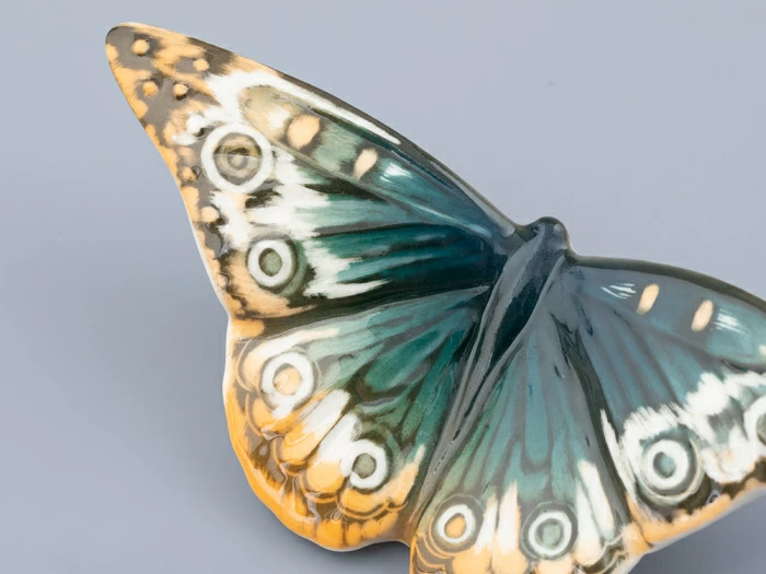 Скульптура форма Бабочка среднего размера, рисунок Бирюза, арт. 82.47281.00.1, 