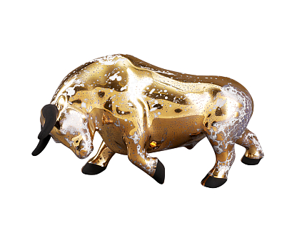 Скульптура Коррида бык Золотой, арт. 82.36583.00.1