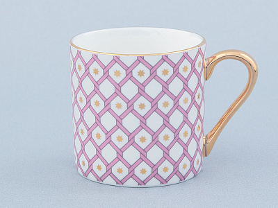 Чашка кофейная 115 мл., форма Идиллия, рисунок Астра 1 арт 80.46809.00.1