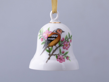 Колокольчик в подарочной упаковке, форма Петелька, рисунок Зяблик арт. 81.31480.00.1, 