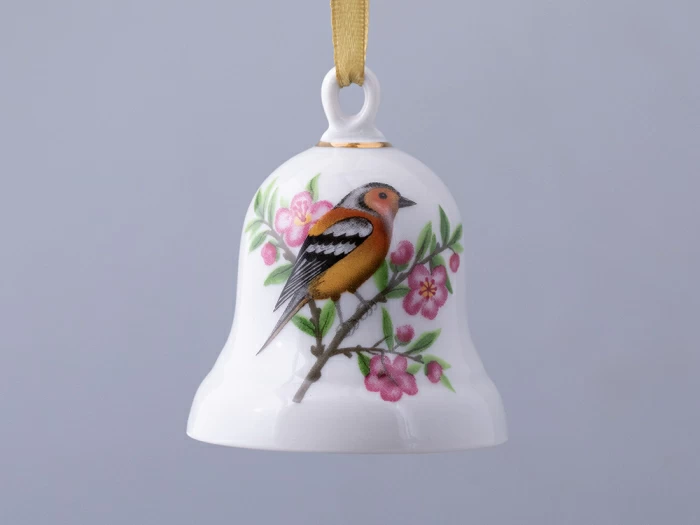 Колокольчик в подарочной упаковке, форма Петелька, рисунок Зяблик арт. 81.31480.00.1, 