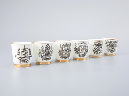 Подарочный набор стопок форма Сувенирная 1 рисунок Кворум, арт. 81.30291.00.1, 