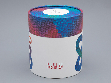 Подарочный набор Бокал с блюдцем и крышкой, форма top, рисунок Лунный змей, арт. 81.32798.00.1