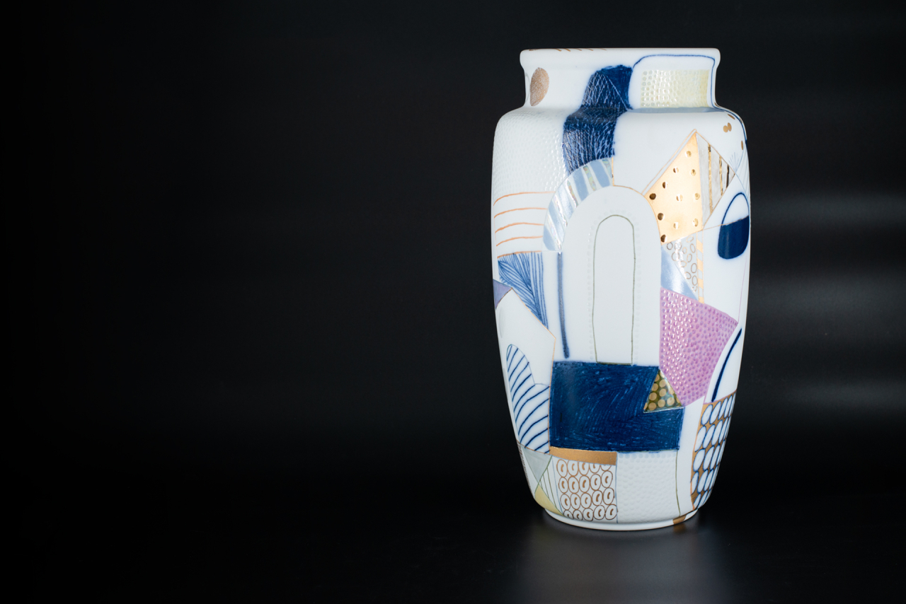 Ваза Город на форме Китайская среднего размера, арт 60.15654.00.1, 