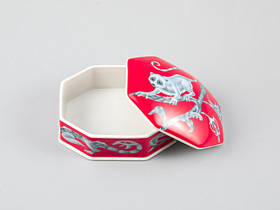 Туалетная коробочка Лямурия красный  арт. 80.37610.00.1